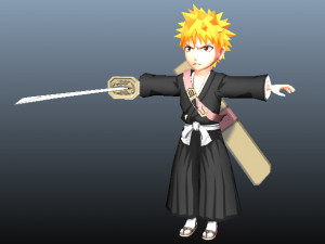 ichigo kurosaki bleach 3d anime character 3D 模型