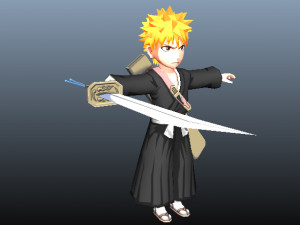 ichigo kurosaki bleach 3d anime character 3D 模型