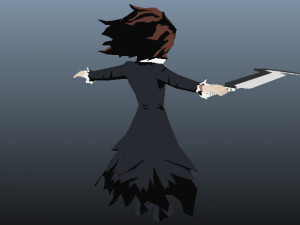 zangetsu bleach 3d anime character 3D Модель