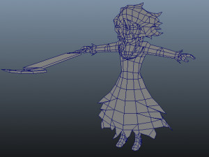 zangetsu bleach 3d anime character 3D Модель