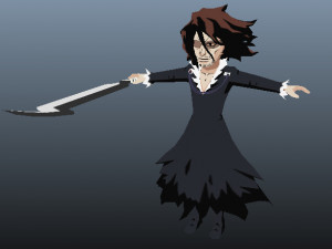 zangetsu bleach 3d anime character 3D Модель