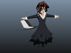 zangetsu bleach 3d anime character 3D Модель
