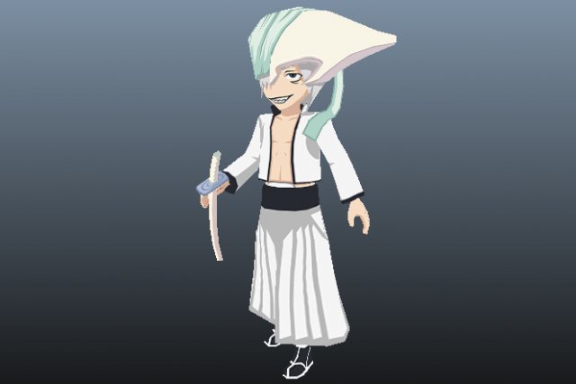 di roy bleach 3d anime character Model 3D .c4d .max .obj .3ds .fbx .stl .blend 