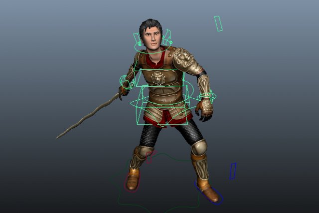 hero knight Model 3D .c4d .max .obj .3ds .fbx .stl .blend 