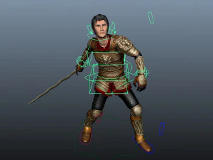 caballero h&eacute;roe Modelo 3D