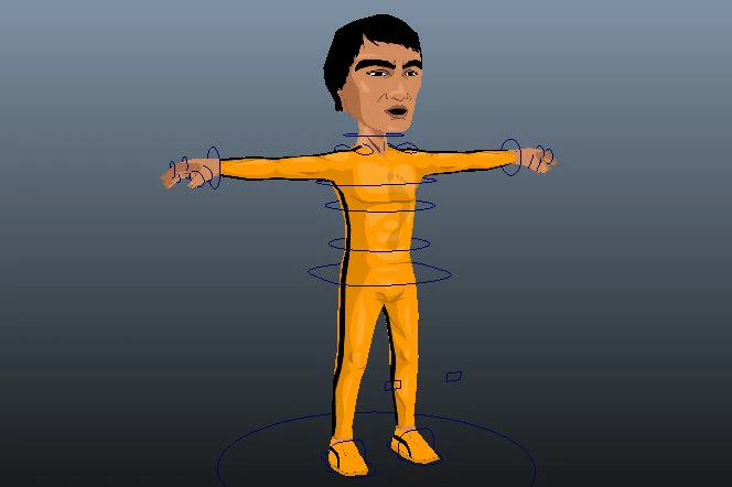 game death bruce lee 3D Model .c4d .max .obj .3ds .fbx .stl .blend 