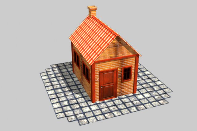 house Modelo 3D .c4d .max .obj .3ds .fbx .stl .blend 