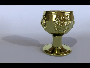 copa le&oacute;n de oro Modelo 3D