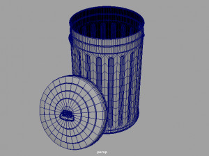 garbage can Model 3D