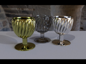 cup twist flower Model 3D