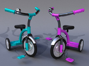 kid tricycle bike 3Dモデル