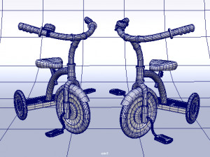 kid tricycle bike Modello 3D