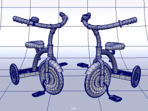 kid tricycle bike 3D Model