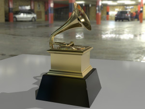 music award trophy Model 3D