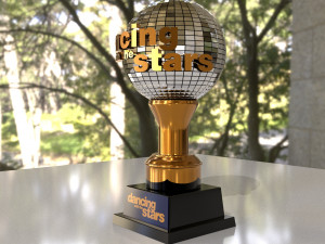 dance award trophy Model 3D