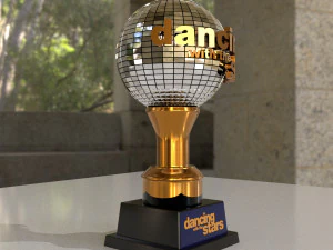 dance award trophy 3D Model
