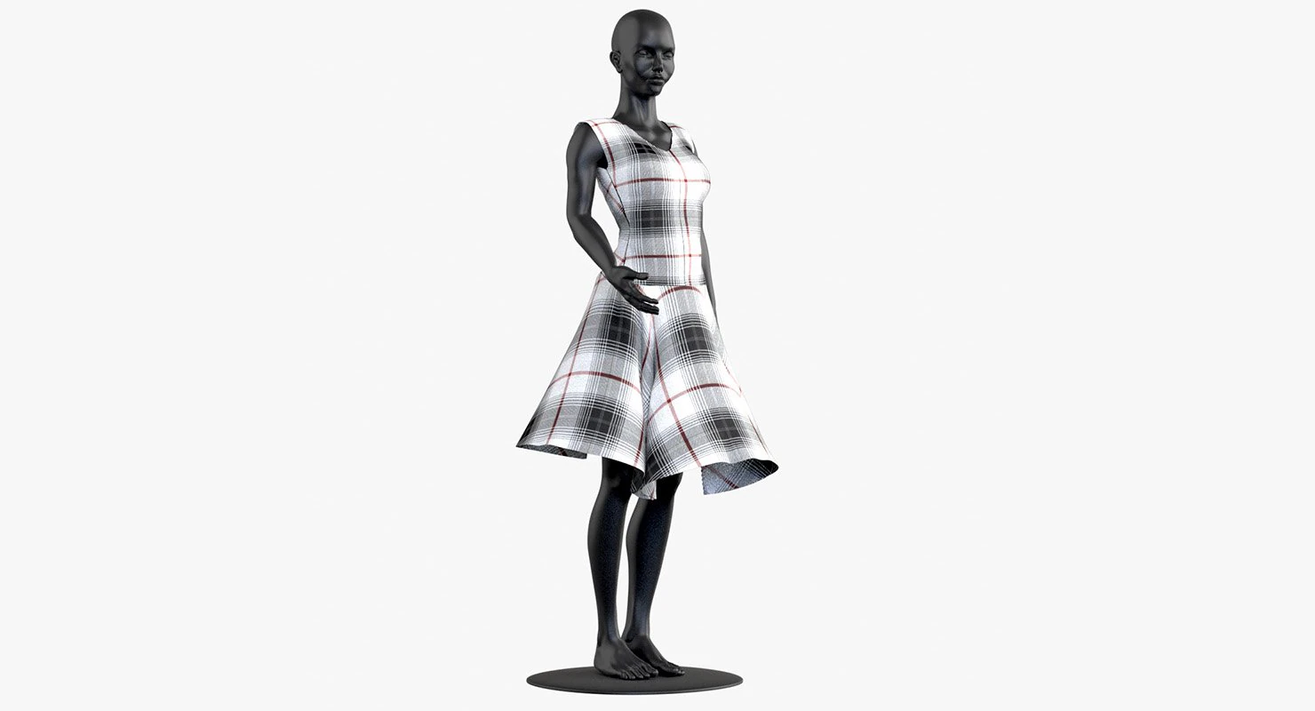 dress 3D Model .c4d .max .obj .3ds .fbx .stl .blend 