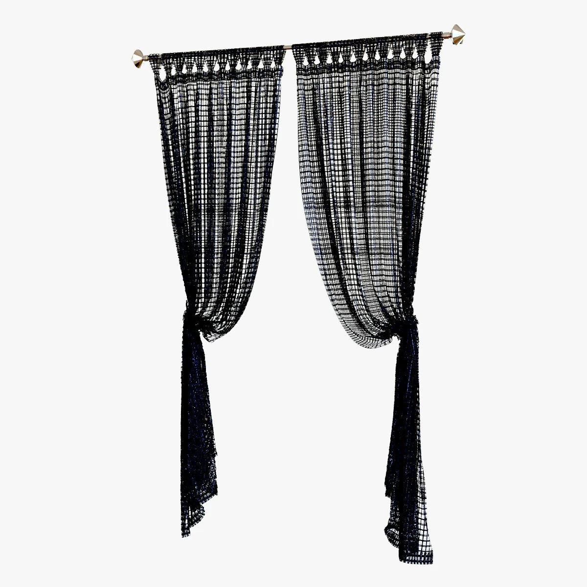 curtain 3D Model .c4d .max .obj .3ds .fbx .stl .blend 