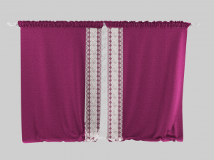 curtain velvet 3D 모델