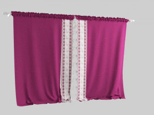 curtain velvet 3D Model