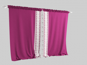 curtain velvet 3D Model