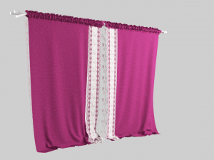 curtain velvet 3D Model
