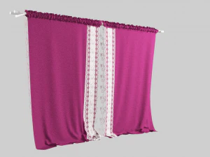 curtain velvet 3D Model