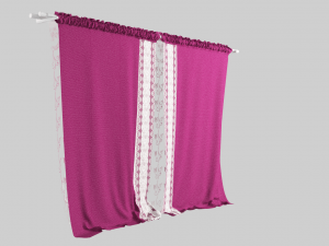 curtain velvet 3D Model
