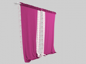 curtain velvet 3D Model
