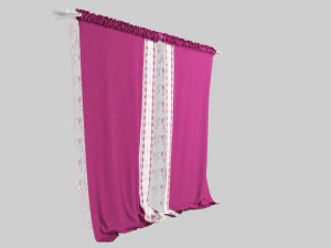 curtain velvet 3D Model