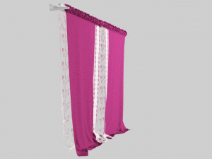 curtain velvet 3D Model