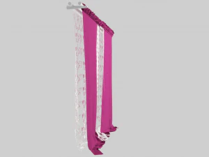 curtain velvet 3D Model
