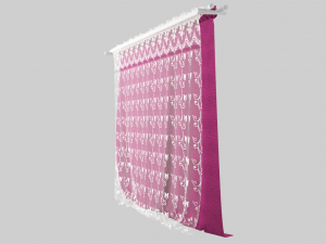 curtain velvet 3D Model