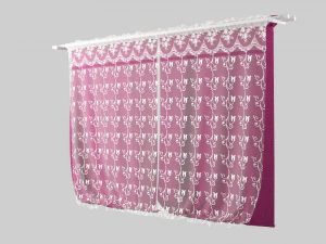 curtain velvet 3D Model