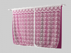 curtain velvet 3D Model