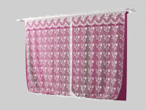 curtain velvet 3D Model