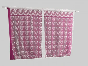 curtain velvet 3D Model