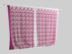 curtain velvet 3D Model