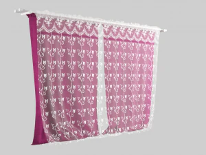 curtain velvet 3D Model