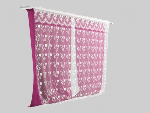 curtain velvet 3D Model