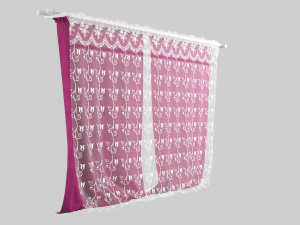 curtain velvet 3D Model