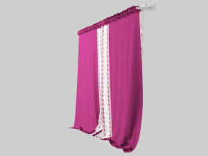 curtain velvet 3D Model