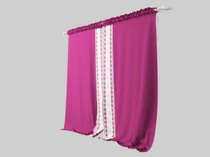 curtain velvet 3D Model