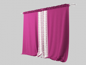 curtain velvet 3D Model
