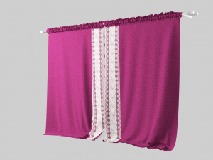 curtain velvet 3D Model