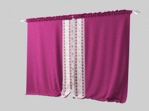 curtain velvet 3D Model