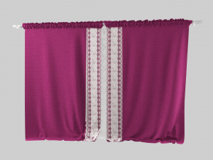 curtain velvet 3D Model