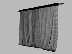 curtain velvet 3D Model