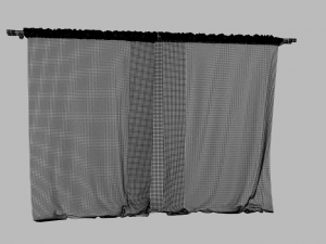curtain velvet 3D Model