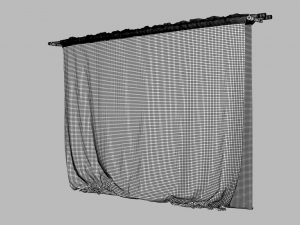curtain velvet 3D Model